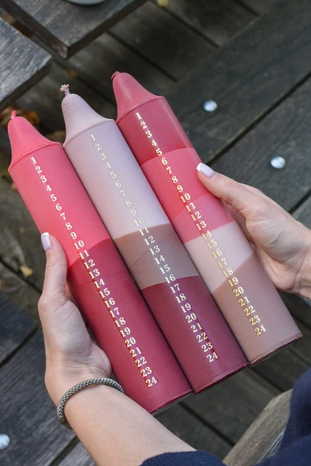 hdgefertigte Adventskerzen von Nordtirce - nachhaltige Geschenkideen bei WiDDA