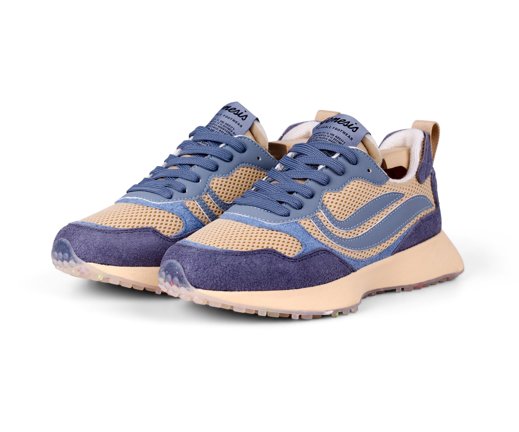 Sneaker G-Marathon Multi Mesh Hairy Blue/Plum | Genesis Footwear