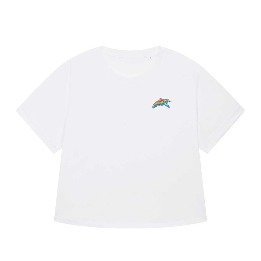 T-Shirt BIRDY weiß aus Bio-Baumwolle