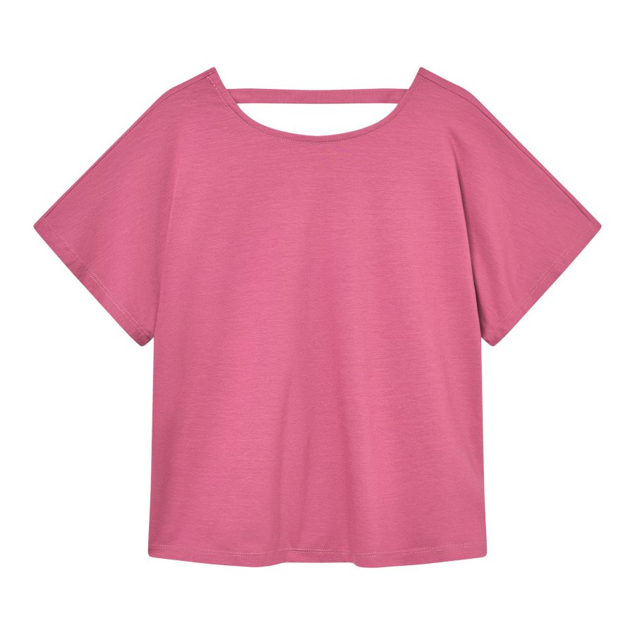 Rückenfreies Shirt FARI Pink aus TENCEL® Modal Jersey