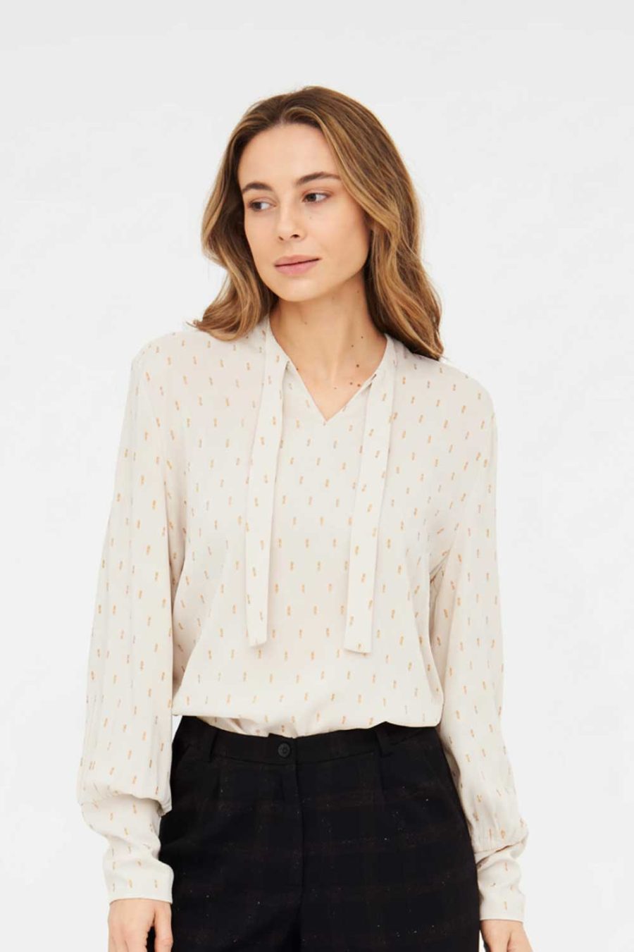 Bluse BANDA creme-gold – Bild 3