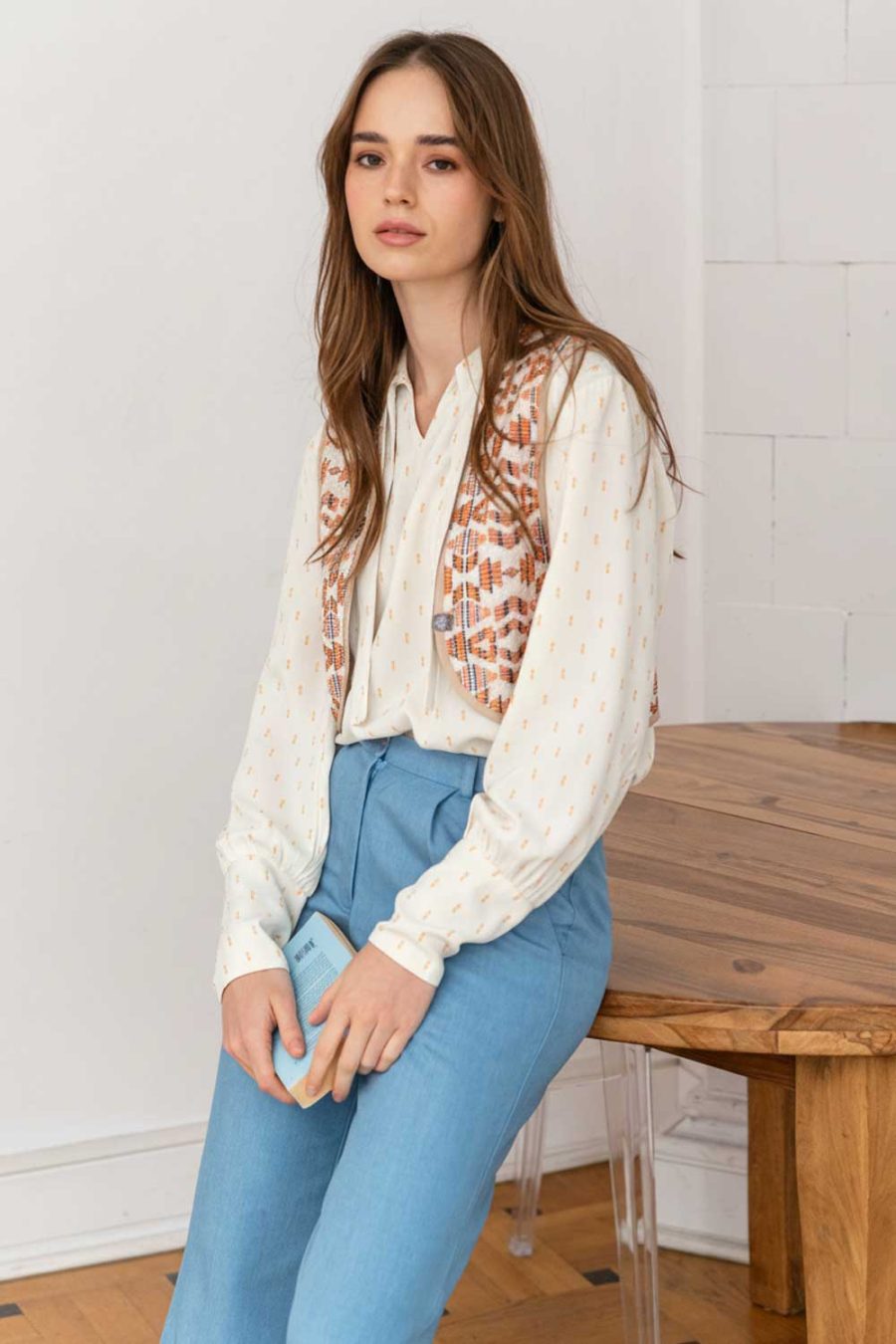 Bluse BANDA creme-gold – Bild 5