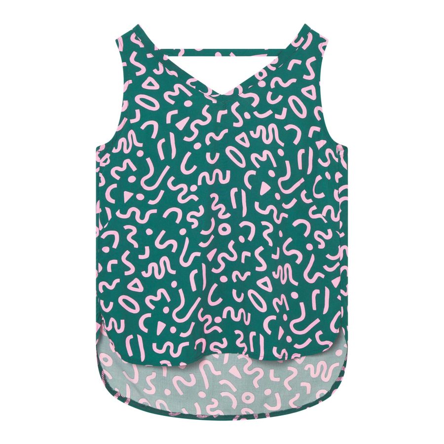 Bluse VAU mit grafischem Print aus ECOVERO®