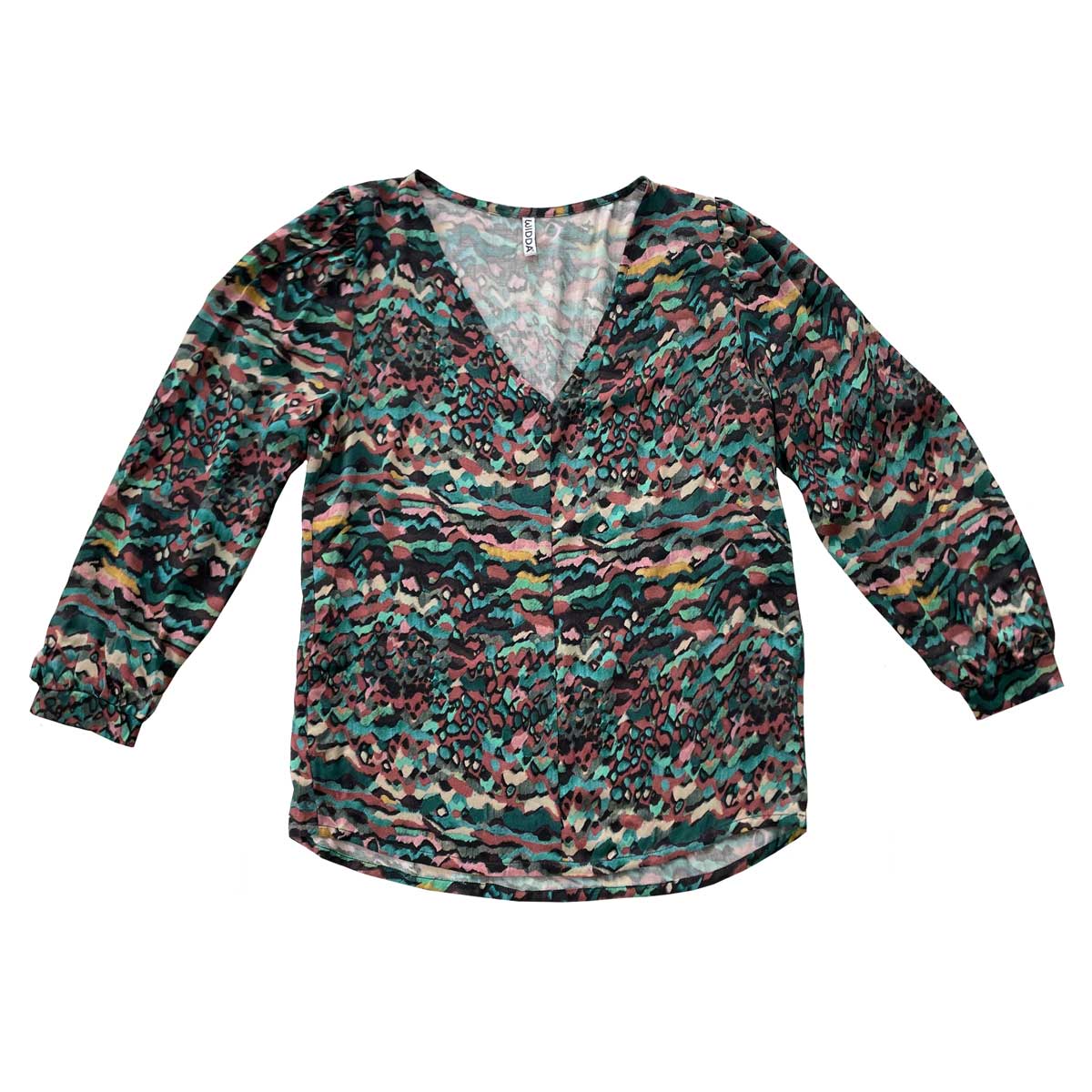 Bluse LUBO mit buntem Grafik Print aus Ecovero Viskose