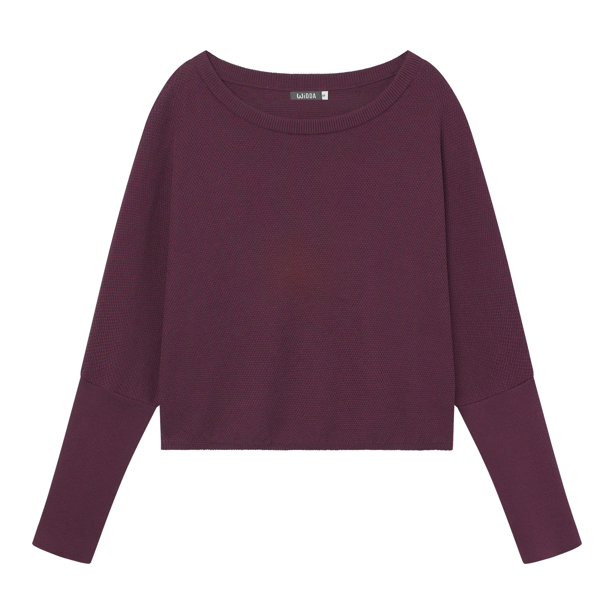 Strickpullover SLABBY KNIT berry aus Bio-Baumwolle