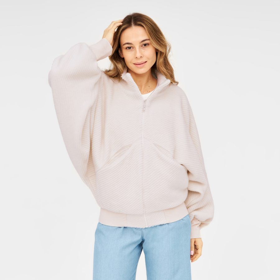 Fledermausjacke KONG in Hellbeige – Bild 3