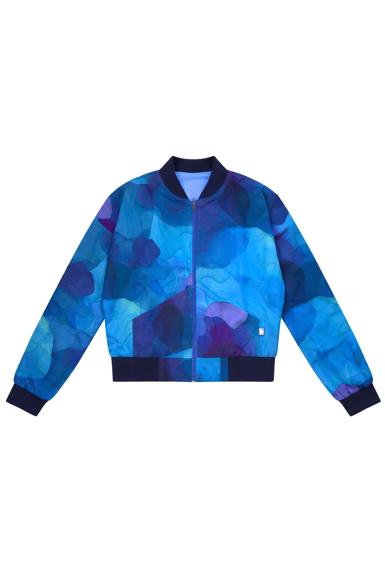 WiDDA Wende-Blouson TURNER Dark Clouds Lavendel aus ECOVERO Viskose