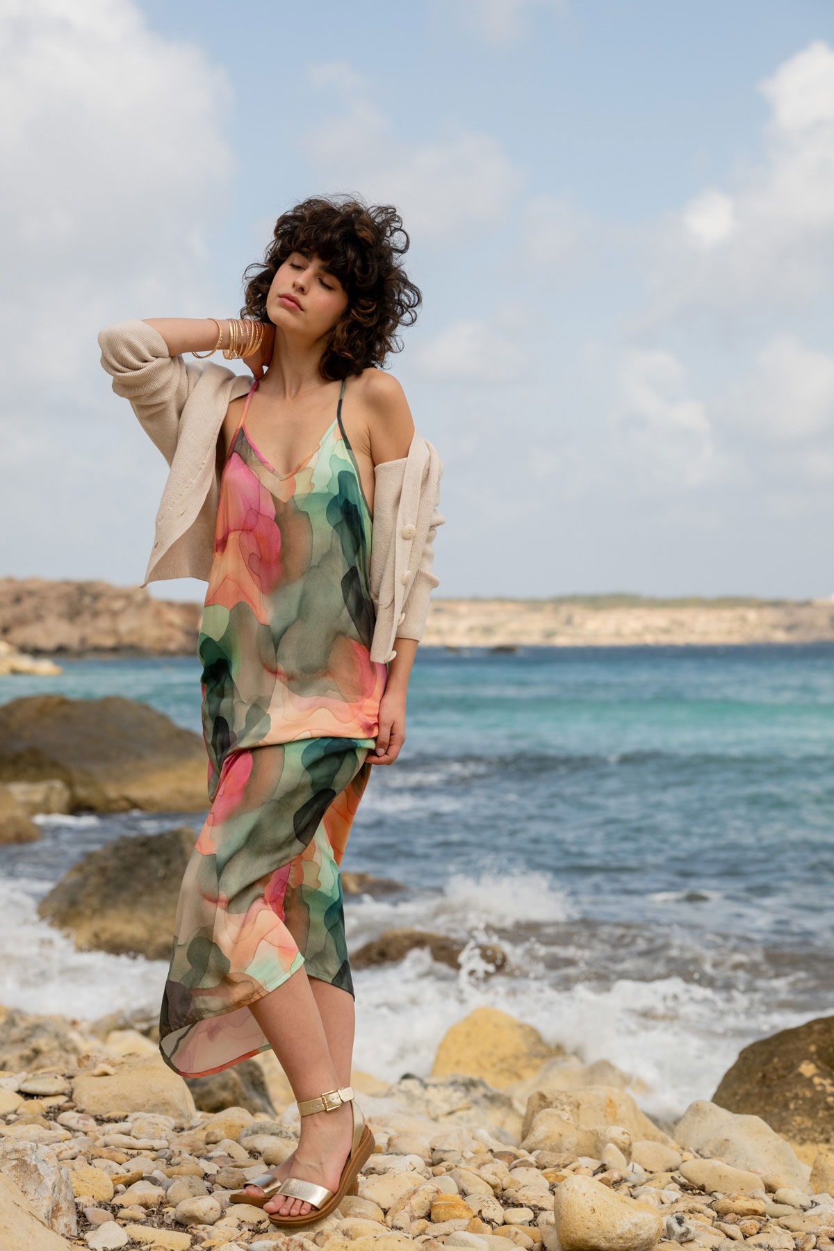 Maxikleid MAXISI clouds aus ECOVERO®