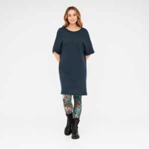 Strickkleid SNUG petrol aus recycelter Wolle
