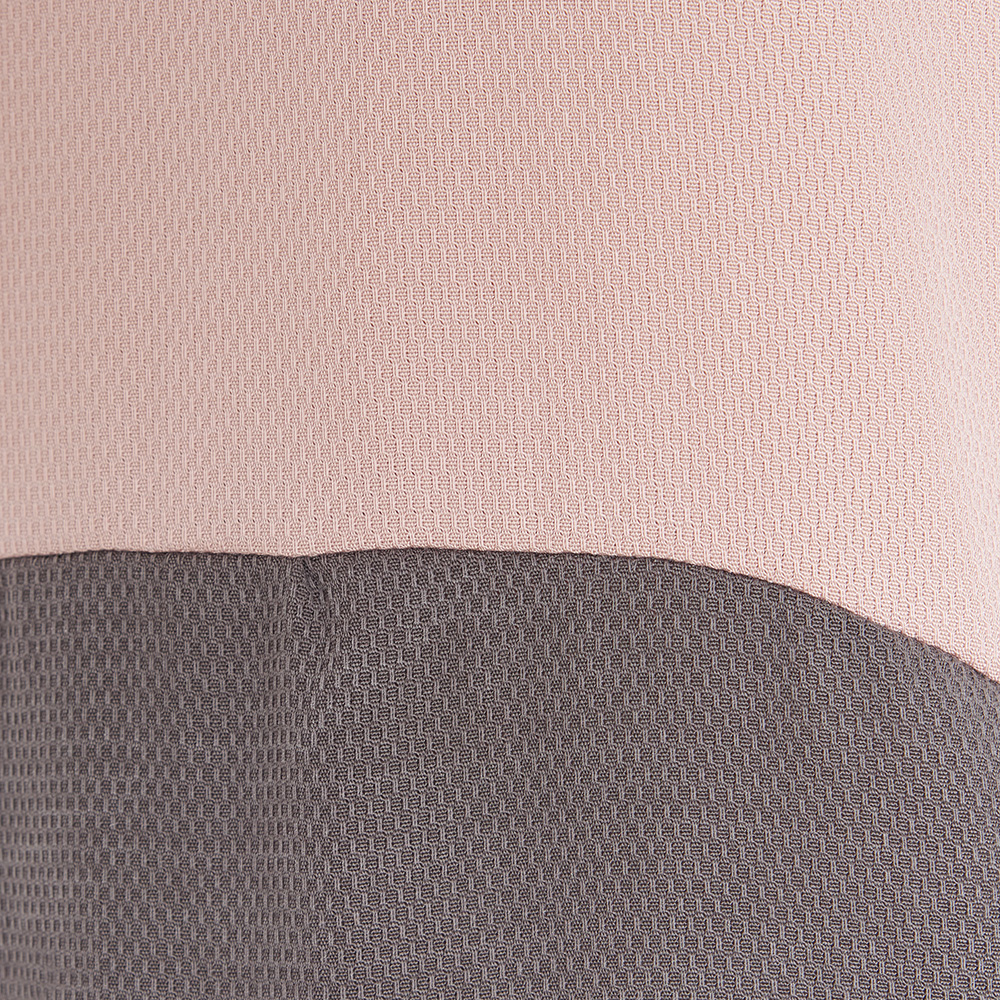 rückenfreies Kleid mit Taschen in Altrosa und Grau aus nachhaltigem Tencel
