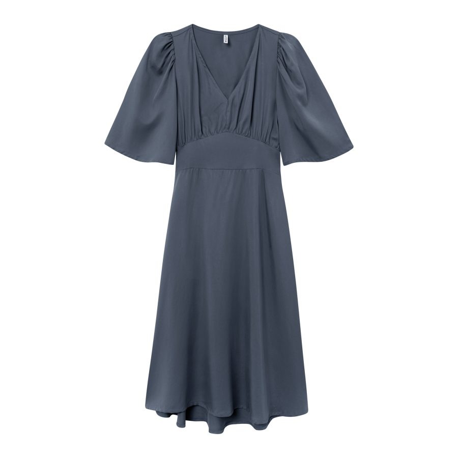 Preloved feminines Kleid MINOU aus TENCEL® in Rauchblau – Bild 3