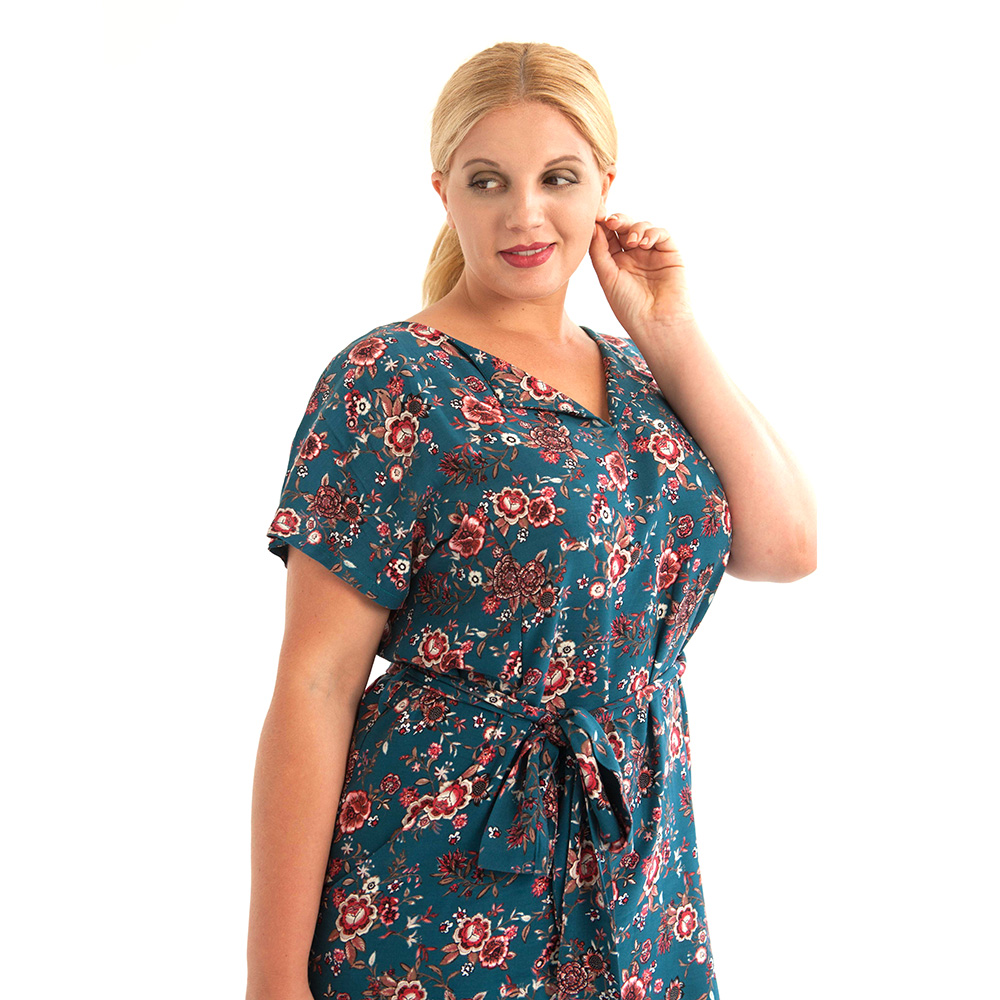 Kleid Aus Viskose Blaue Aster Widda