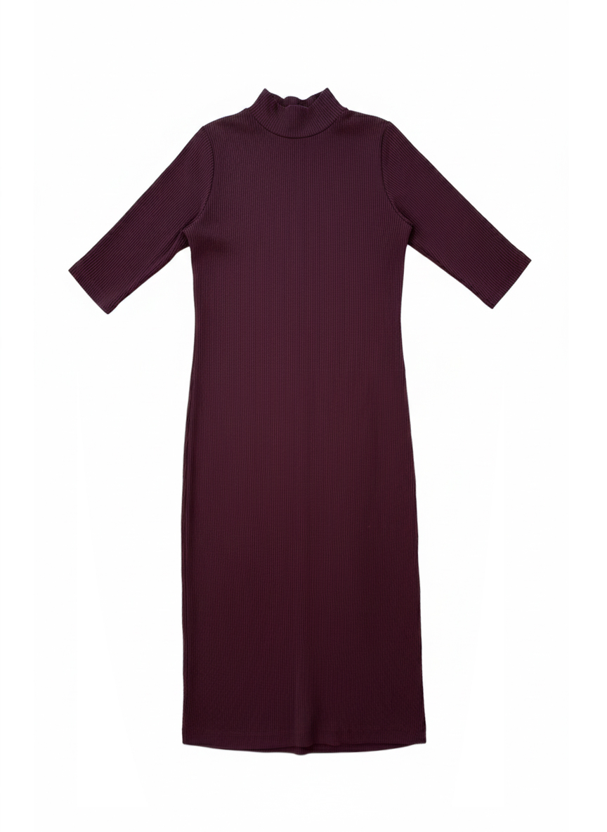 Geripptes Jerseykleid RIPPA berry