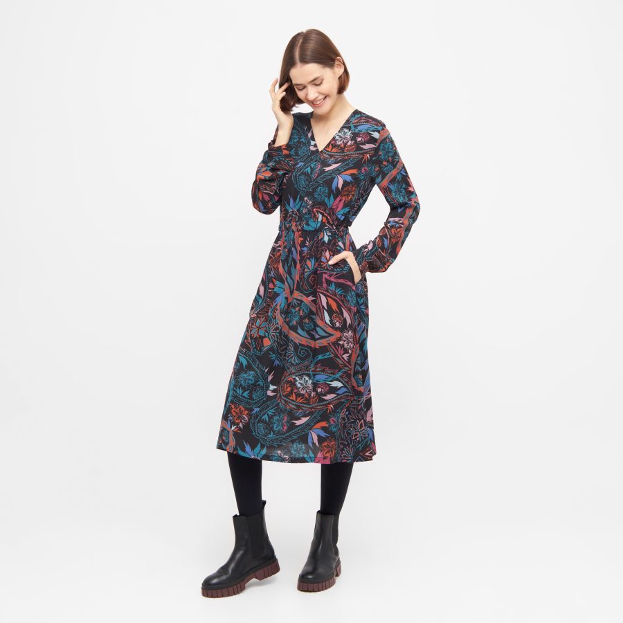 VARBO Midikleid mit Paisley Muster aus ECOVERO™ – Bild 3