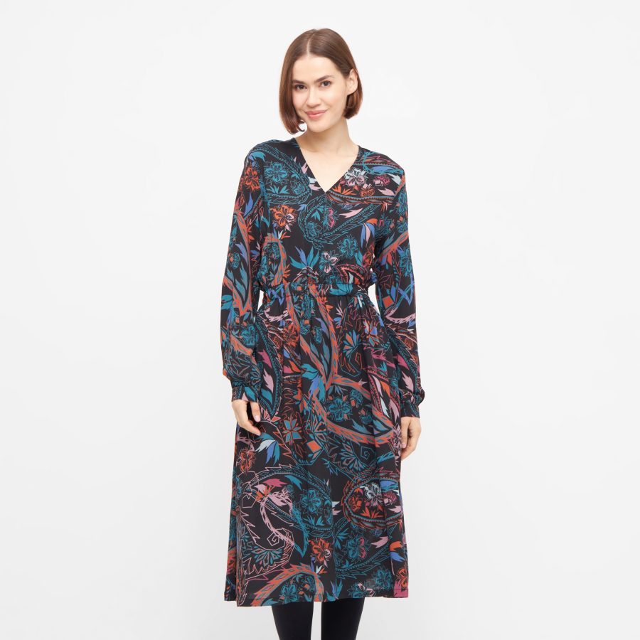 VARBO Midikleid mit Paisley Muster aus ECOVERO™ – Bild 2