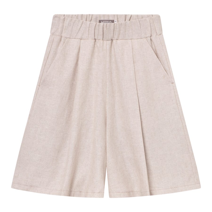 Beige Shorts INDI aus Leinen