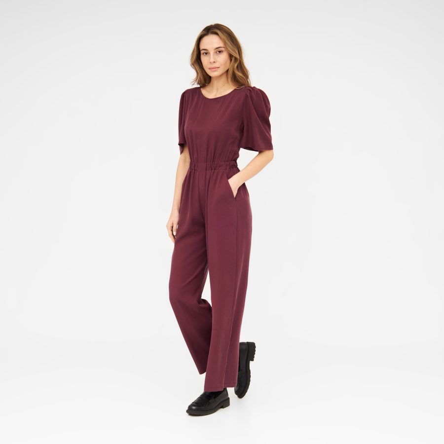 Weinroter Overall CANDY aus TENCEL™