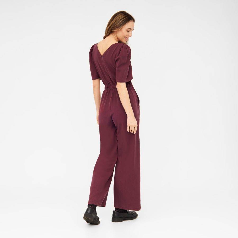 Weinroter Overall CANDY aus TENCEL™ – Bild 2