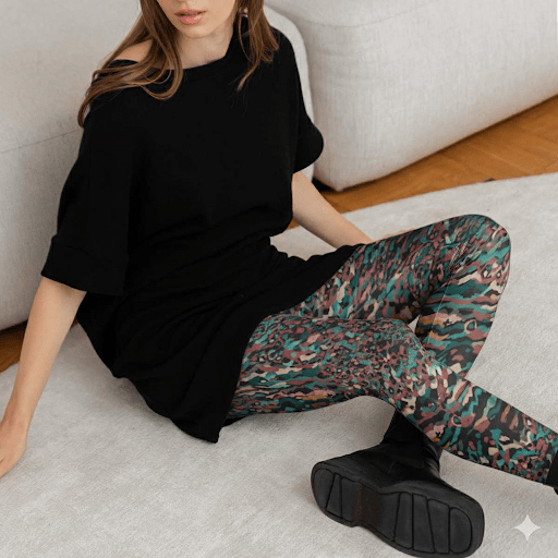 bunte Leggings BASIC aus ECOVERO™ Jersey
