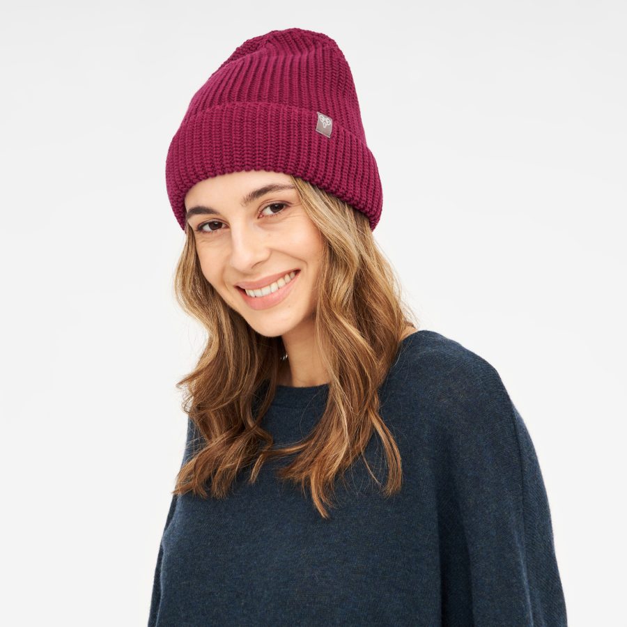 Preloved Beanie LANA in Bordo – Bild 3