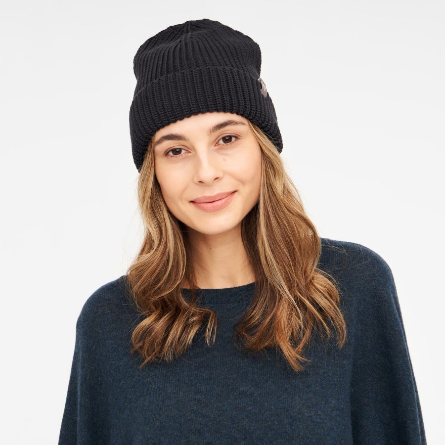 LANA gerippte Beanie aus Bio-Baumwolle – Bild 4