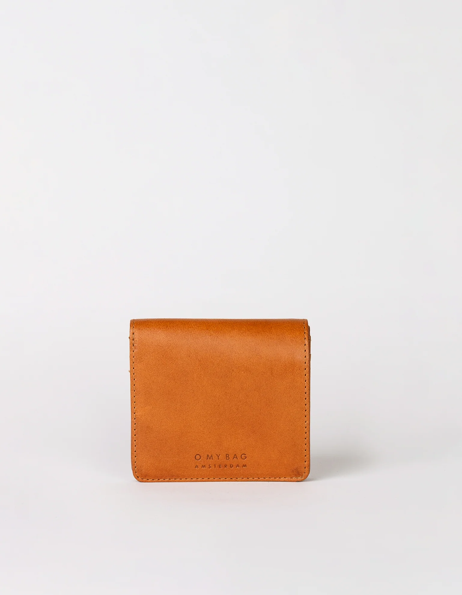 Alex Faltbare Gelbörse Cognac klassisches Leder von O my Bag