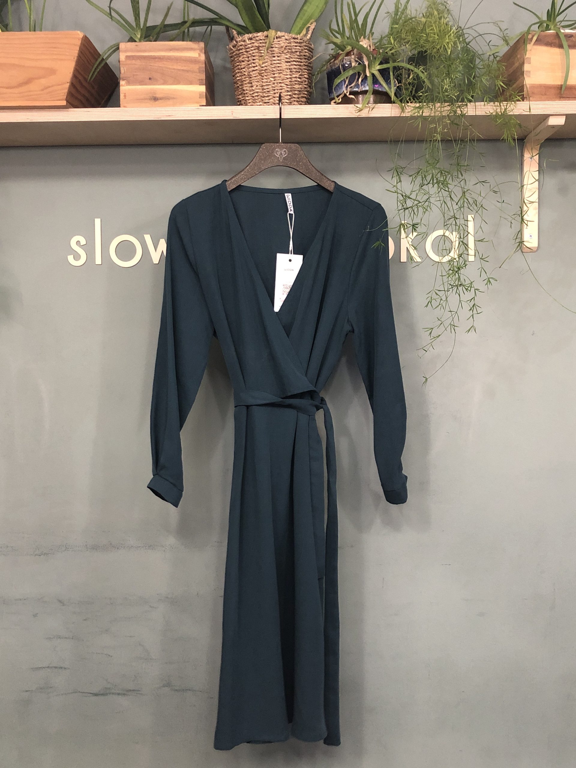 Preloved Wickelkleid ANNY petrol