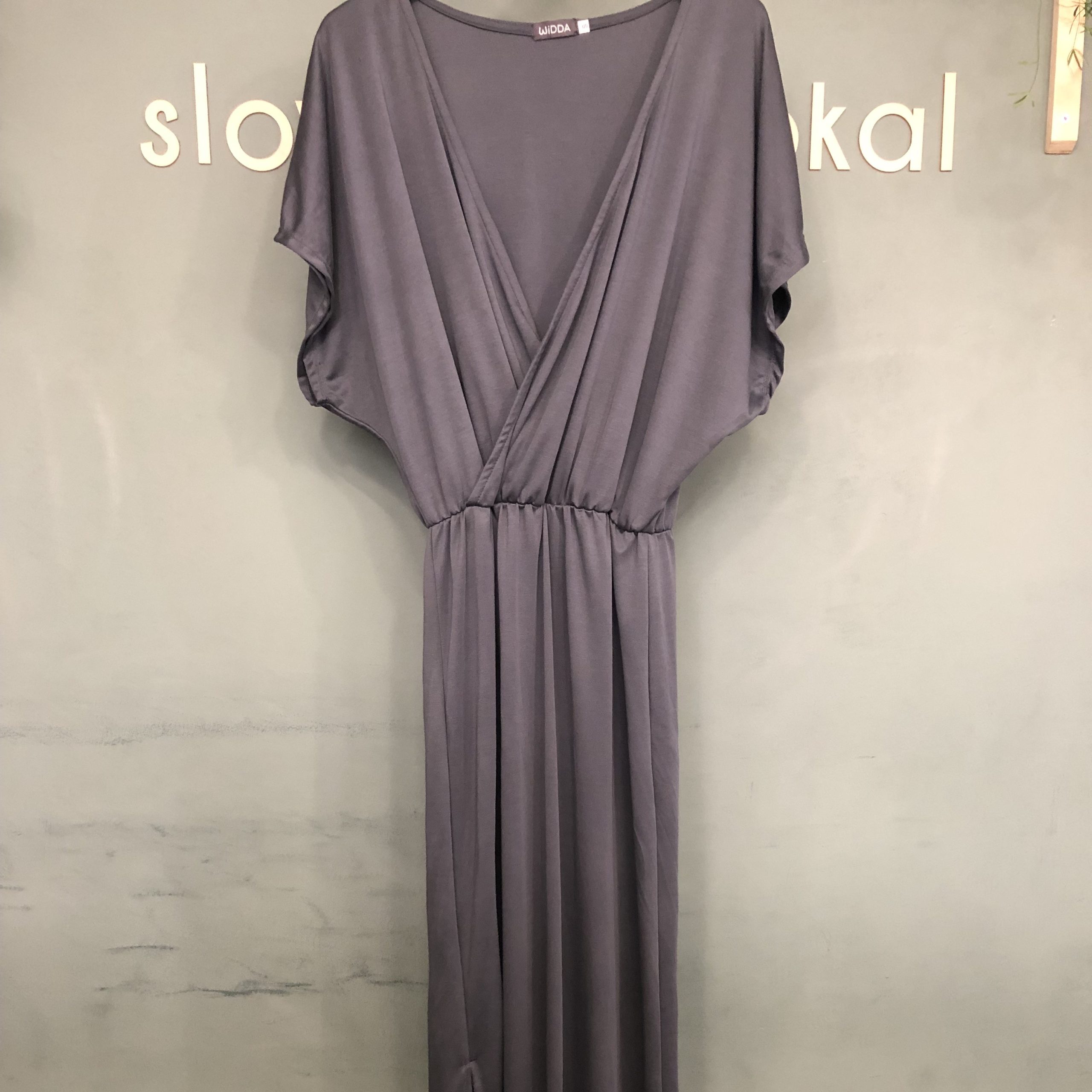 Preloved graues Maxikleid GRETA - S/M