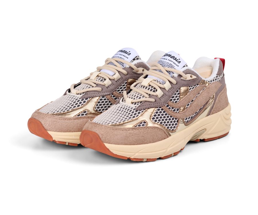 Veganer Sneaker G-ECO 99 Metallic Serial aus recyceltem PU mit Metallic-Finish, fair produziert in Portugal von Genesis Footwear