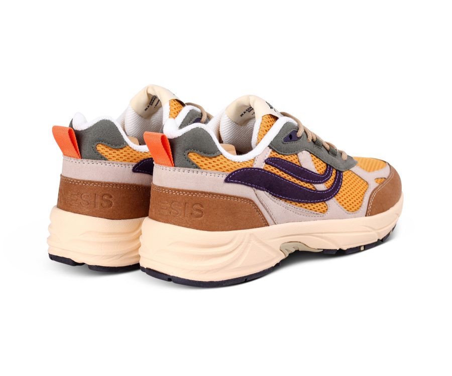 Veganer Sneaker G-ECO 99 Winter Flowers aus recyceltem Canvas mit floralem Design von Genesis Footwear, fair produziert in Portugal