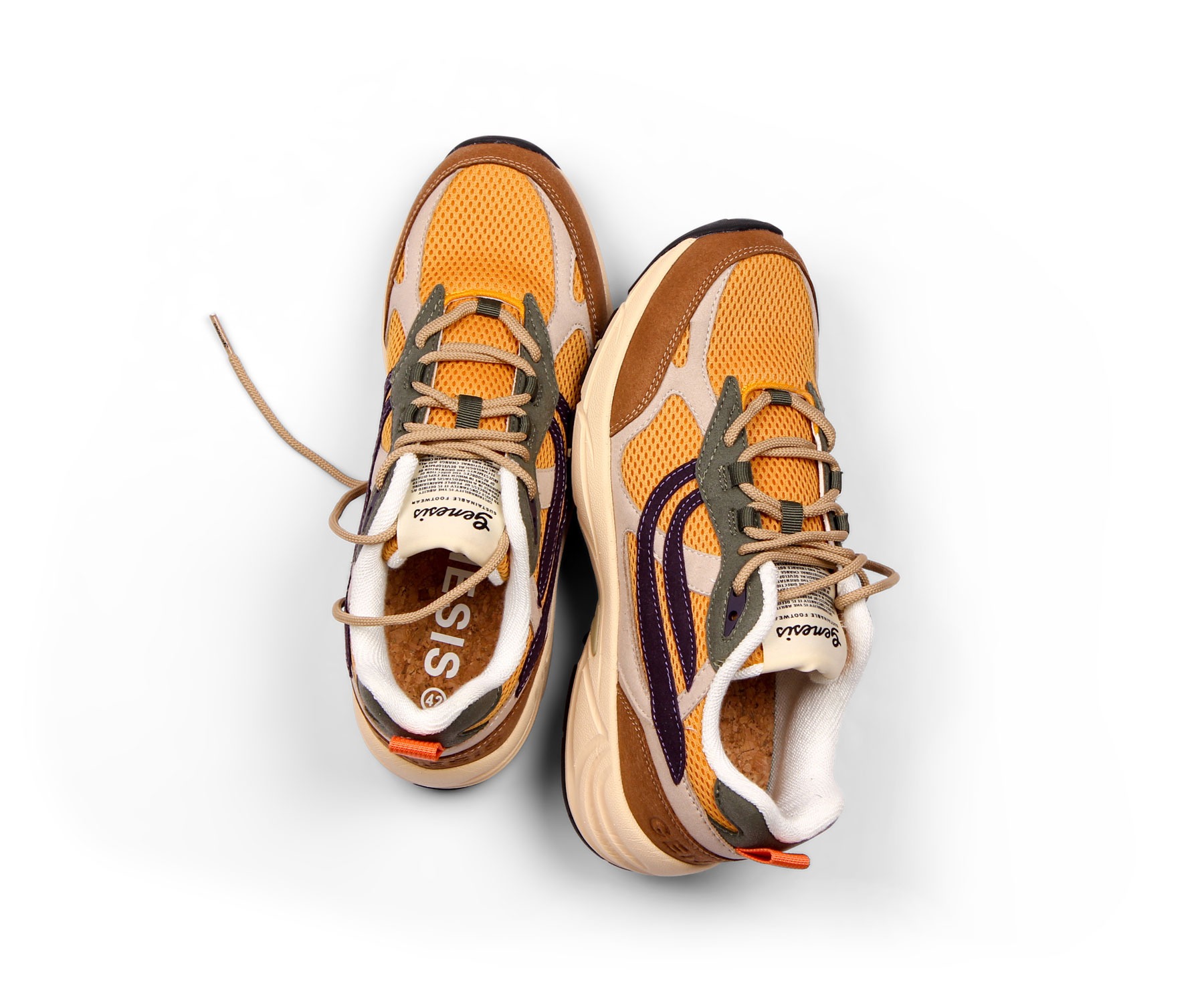 Veganer Sneaker G-ECO 99 Winter Flowers aus recyceltem Canvas mit floralem Design von Genesis Footwear, fair produziert in Portugal