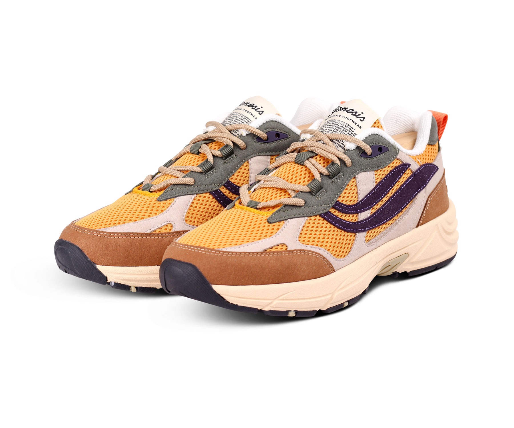 Veganer Sneaker G-ECO 99 Winter Flowers aus recyceltem Canvas mit floralem Design von Genesis Footwear, fair produziert in Portugal