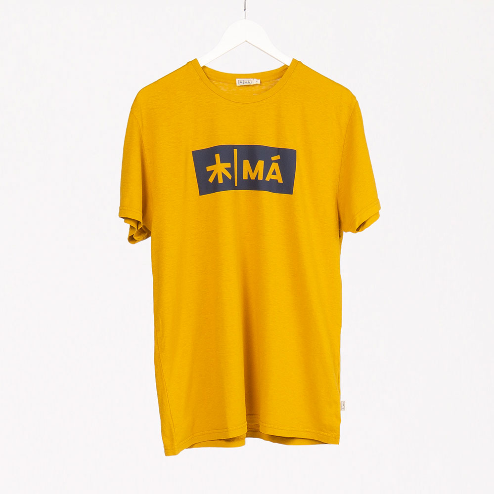 Shirt REGGIE aus Hanf in Gelb von MA Hempwear