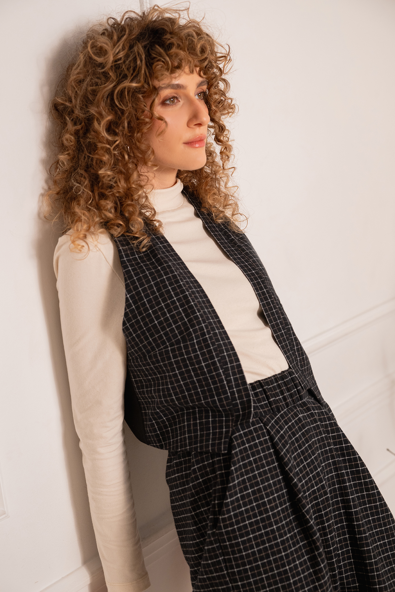 Weste SPENCER minicheck Flanell