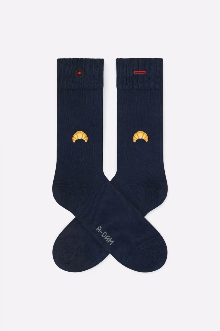 Navy Croissant Socken von A-dam Underwear