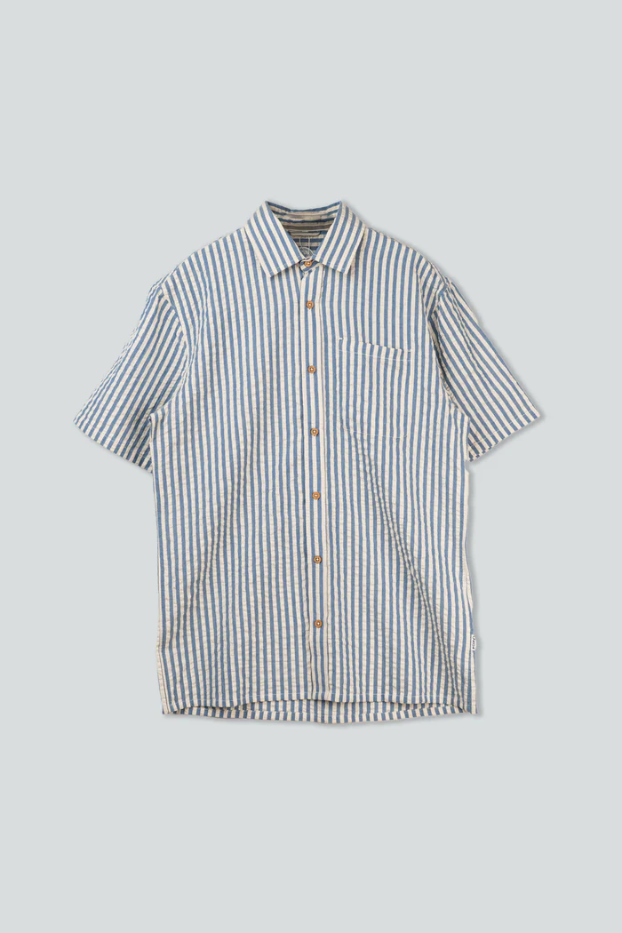 Lakor Hemd seer sucker in Bering sea aus Bio-Baumwolle