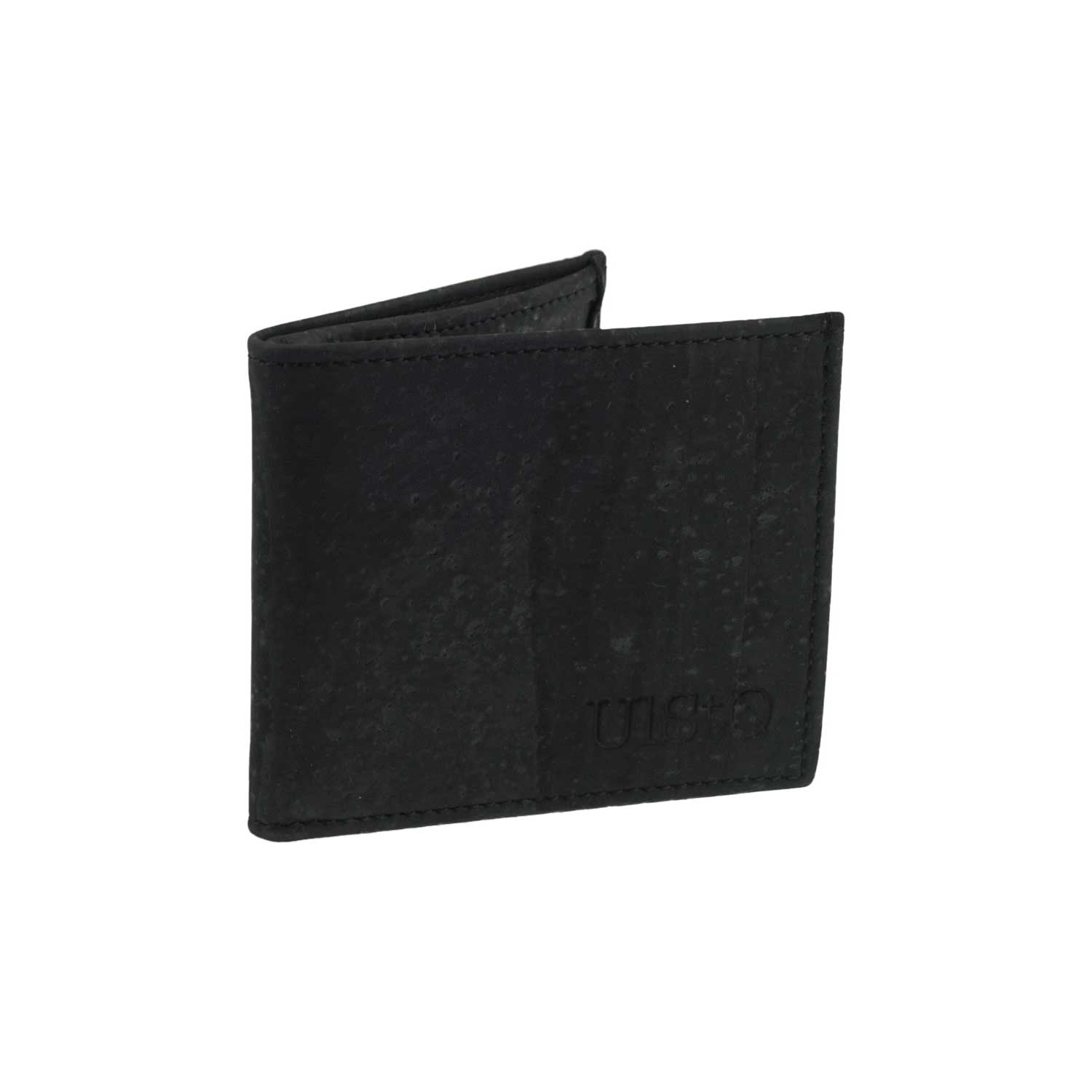 schwarzes Portemonnaie aus Kork von UlstO Bags