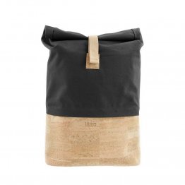 Rolltop Rucksack aus Kork und recycelter Baumwolle in Grau von UlstO Bags