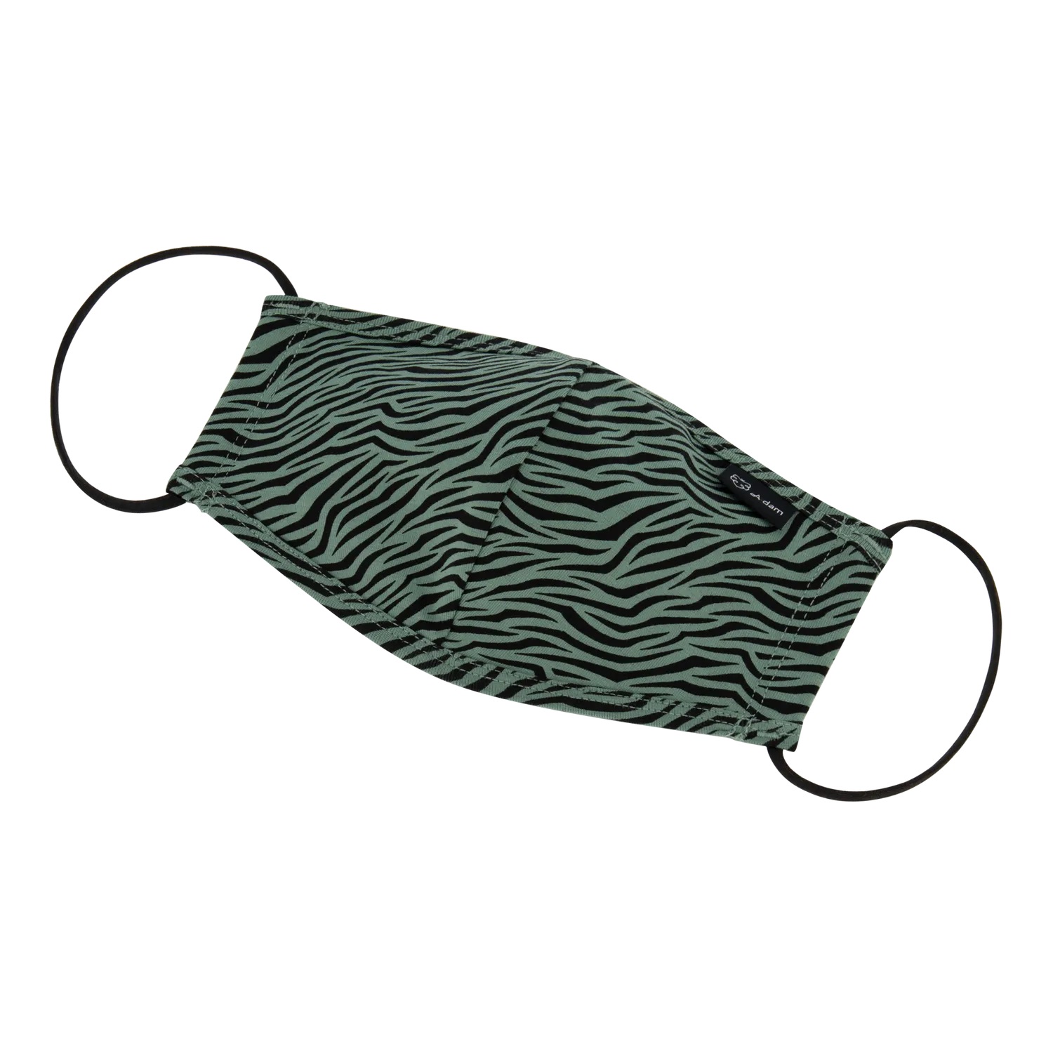 Alltagsmaske mit Zebramuster aus Bio-Baumwolle von A-dam Underwear