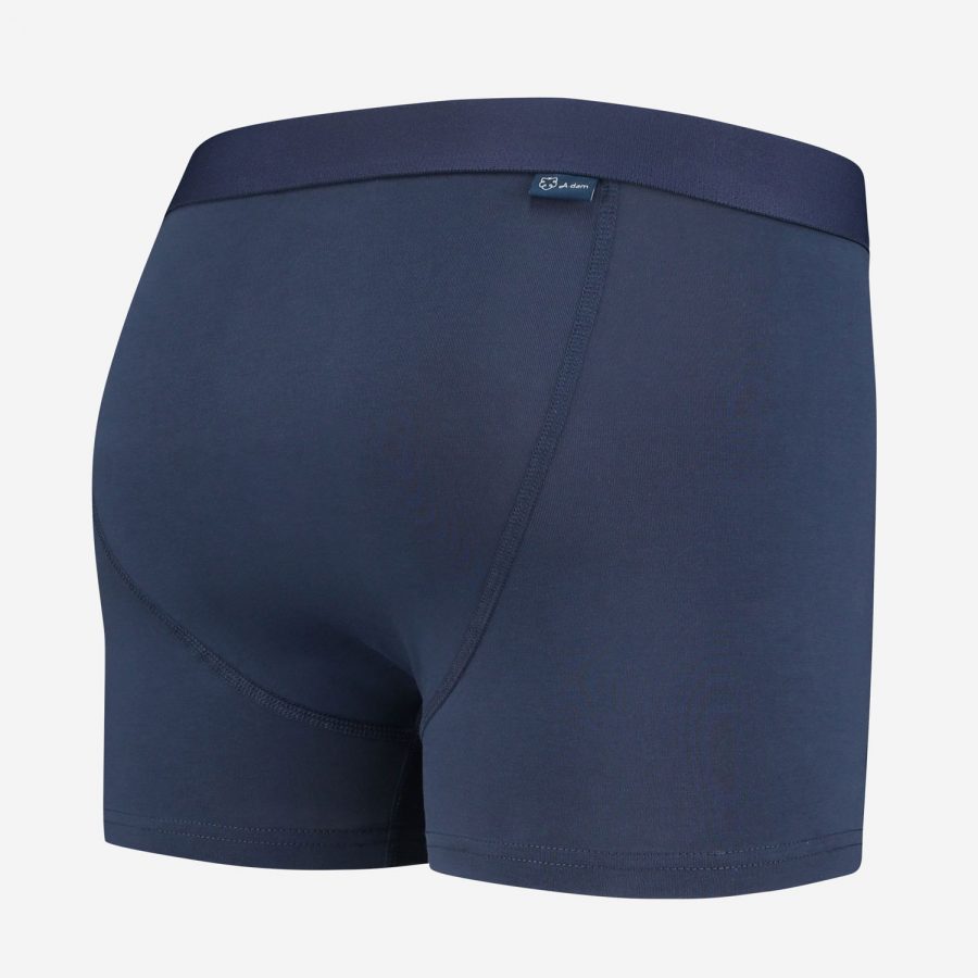 dunkelblaue Retropants von A-dam Underwear aus Bio-Baumwolle und Econyl