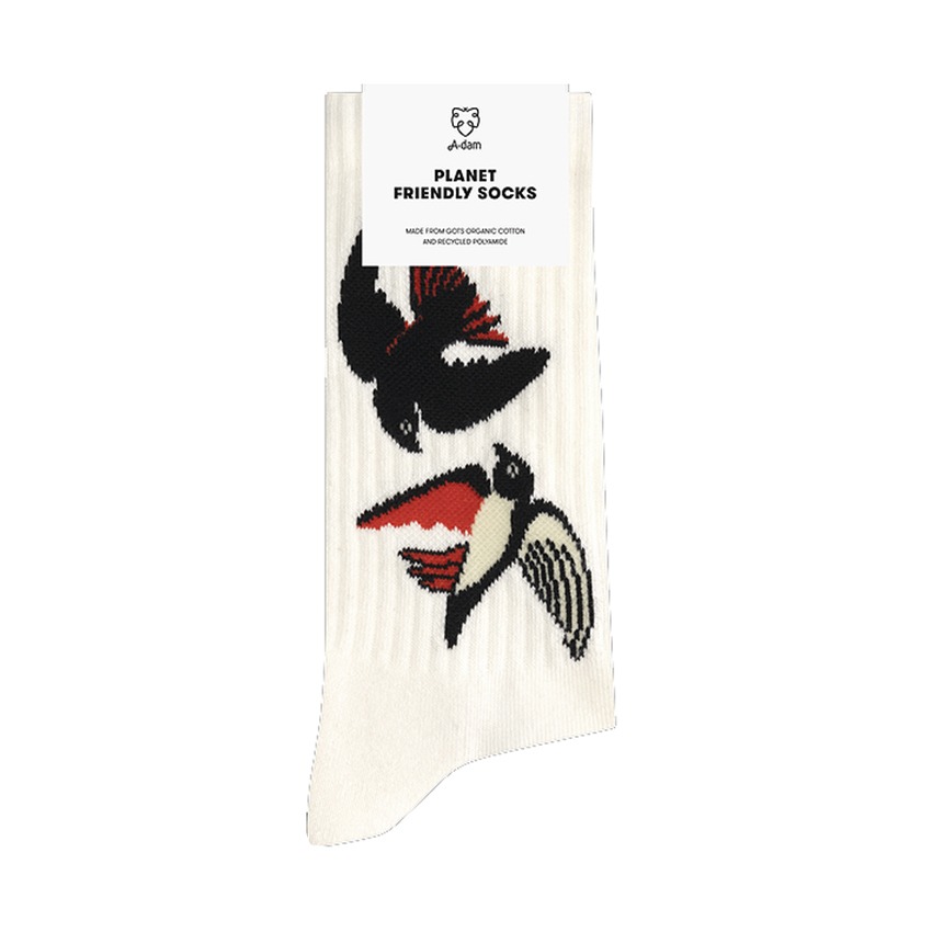 Swallow Pair Sport Socken von A-Dam Underwear mit Schwalben