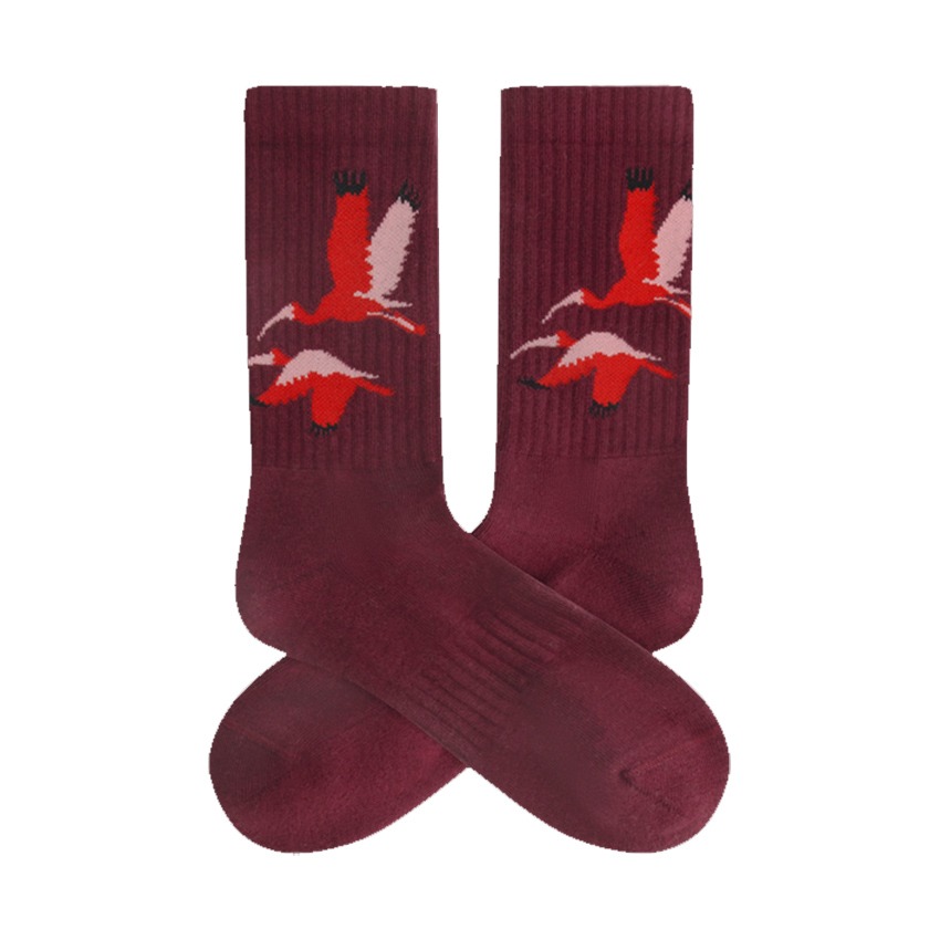 a-dam underwear red birds gepolsterte Sport Socken
