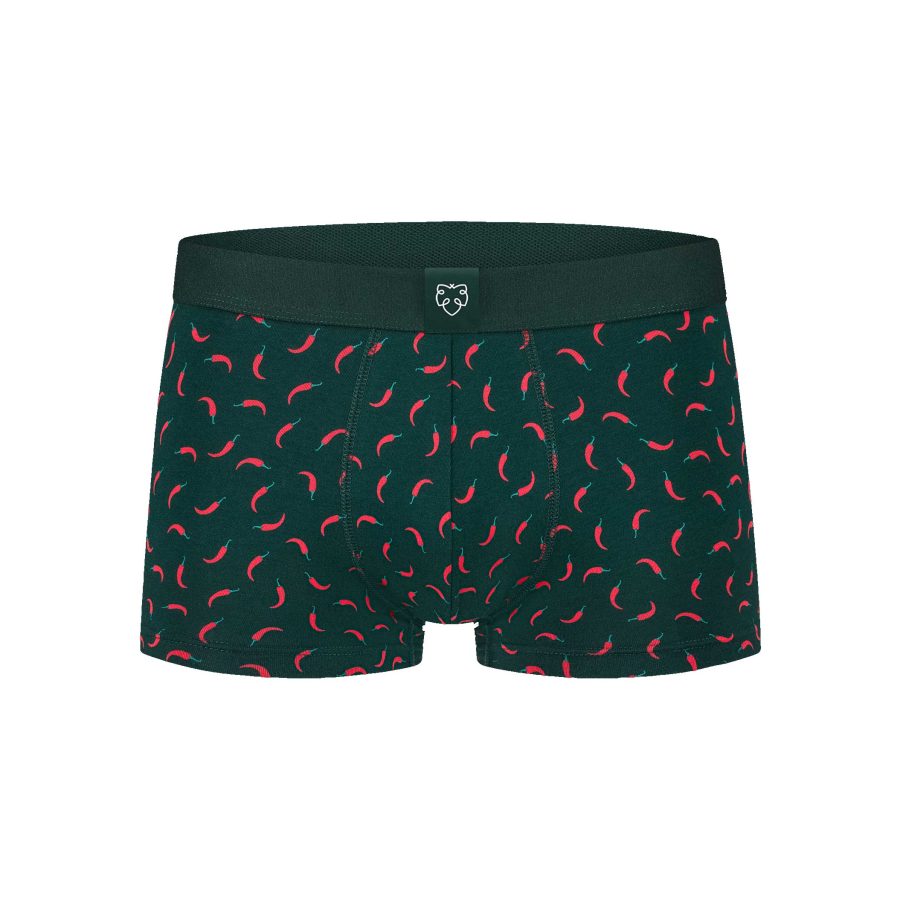 GREEN RED PEPERS Trunks mit Chilis von A-dam Underwear