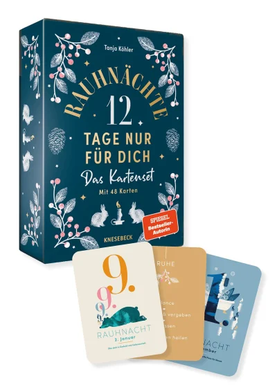 Kartenset ‚Rauhnächte – 12 Tage nur für dich‘: 48 Karten und Booklet in Geschenkbox