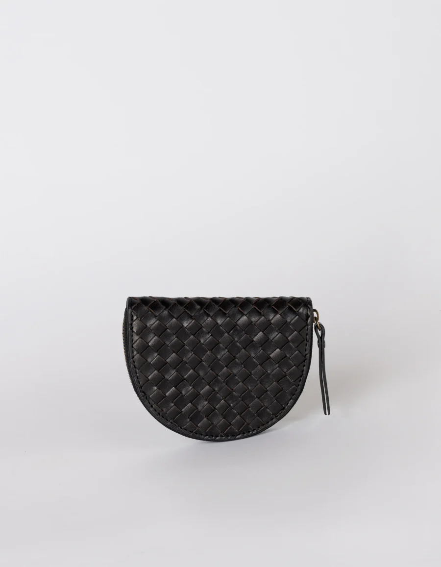 LAURA Schwarze gewobene Geldbörse von O my Bag
