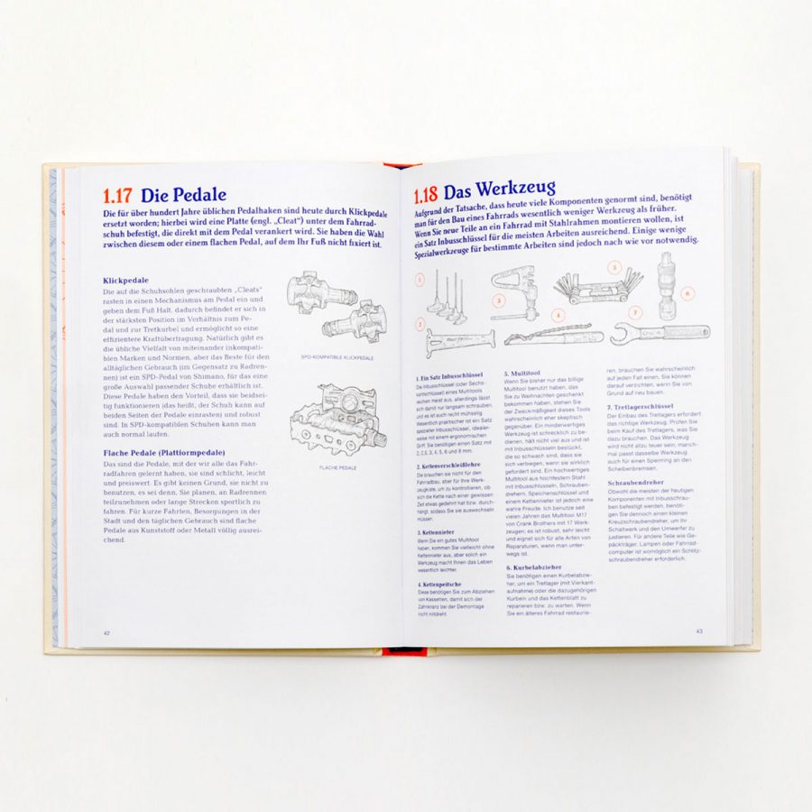Das perfekte Fahrrad selber bauen - eine detaillierte Anleitung zum Selberbauen an einem Wochenende, ausführlich illustriert und per Hand gezeichnet.