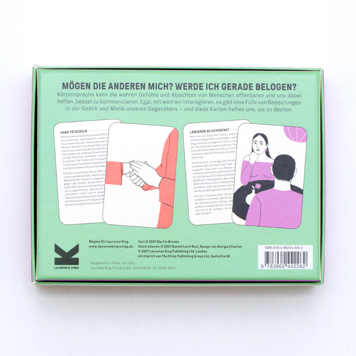 Körpersprache: Kartenset mit Illustration und Erklärungen um nonverbale Kommunikation richtig zu deuten
