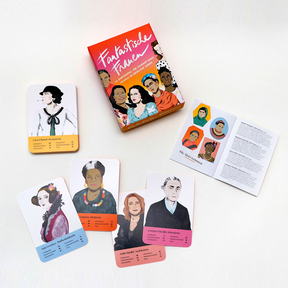 Fantastische Frauen: Kartenspiel mit 32 weiblichen Ikonen