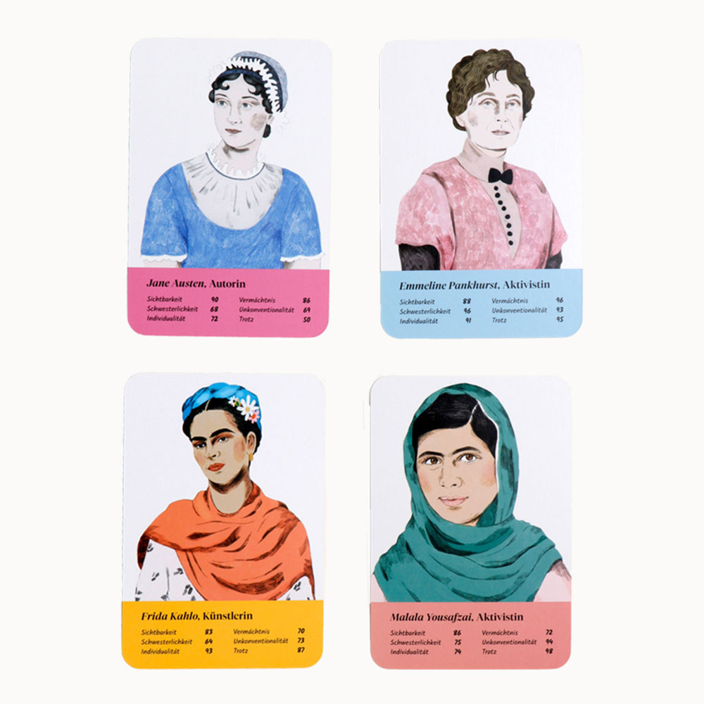 Fantastische Frauen: Kartenspiel mit 32 weiblichen Ikonen