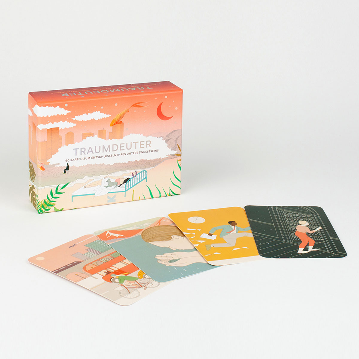 Traumdeuter - Kartenspiel mit 60 schön illustrierten Karten, um herasuzufinden,, was die Träume bedeuten
